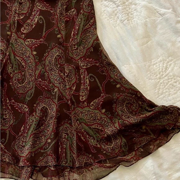 Ralph Lauren Paisley Skirt Size 6 - Picture 10 of 10